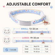 Adjustable pet collar size guide