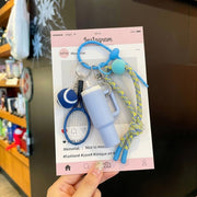 Blue sports tumbler charm gift presentation