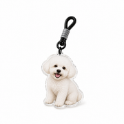PawPrint Acrylic Pet Keychain | Custom 2D Pet Portrait Keyring | Personalized Gift